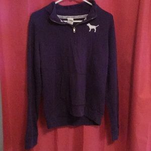 Pink Victoria secret quarter zip